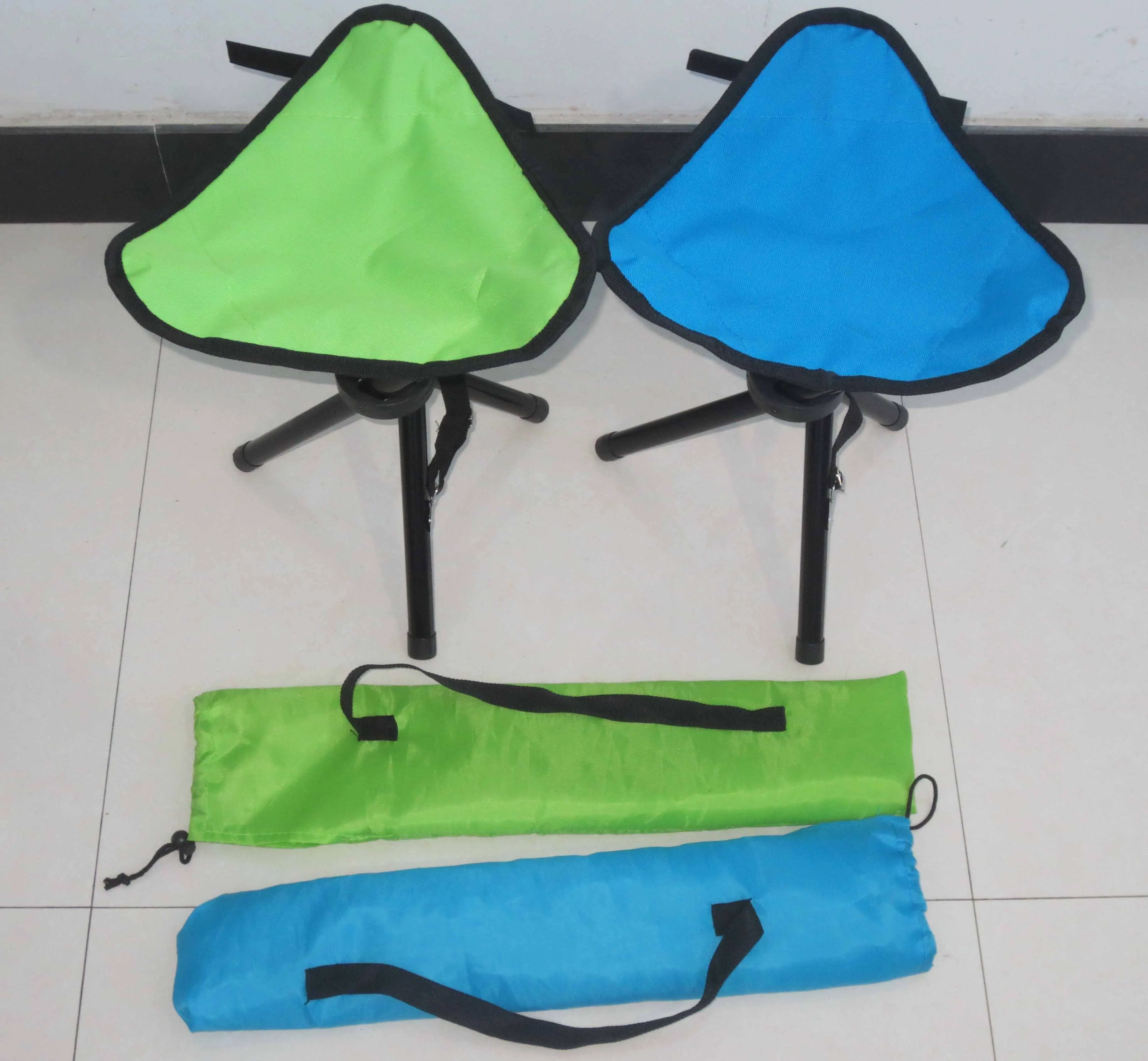 Популярный дешевый складной стул с 3 ножками для кемпинга и рыбалки с чехлом для переноски