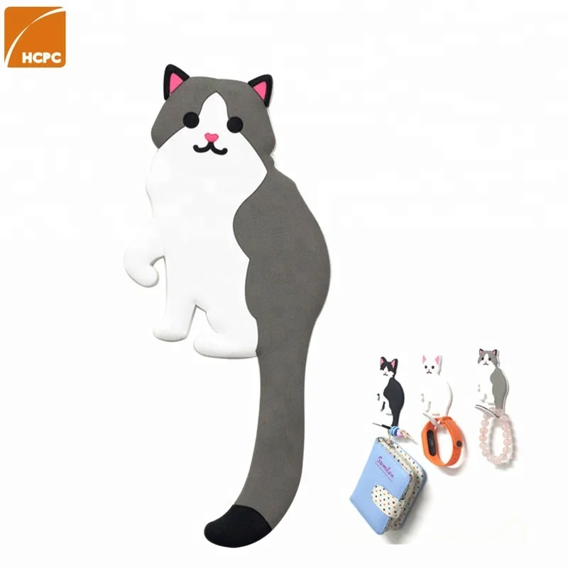 Wholesale and Retail Adhesive Dog Design Key Hooks Gift Promotion Animal Wall Hooks