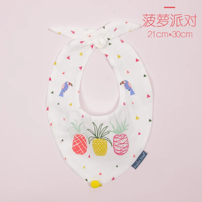 Муслин дерево хлопок можно стирать детские нагрудники хлопчатобумажных нагрудников для малышей