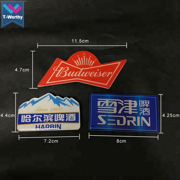 Custom Shape Acrylic Advertising LED Light up Button Factory-Supplied Flashing Badge