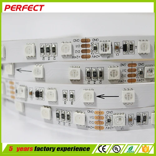 Intertek Led Strip 24V 5050 Digital RGB Flexible Led Strip Light with IC P943/ws2813