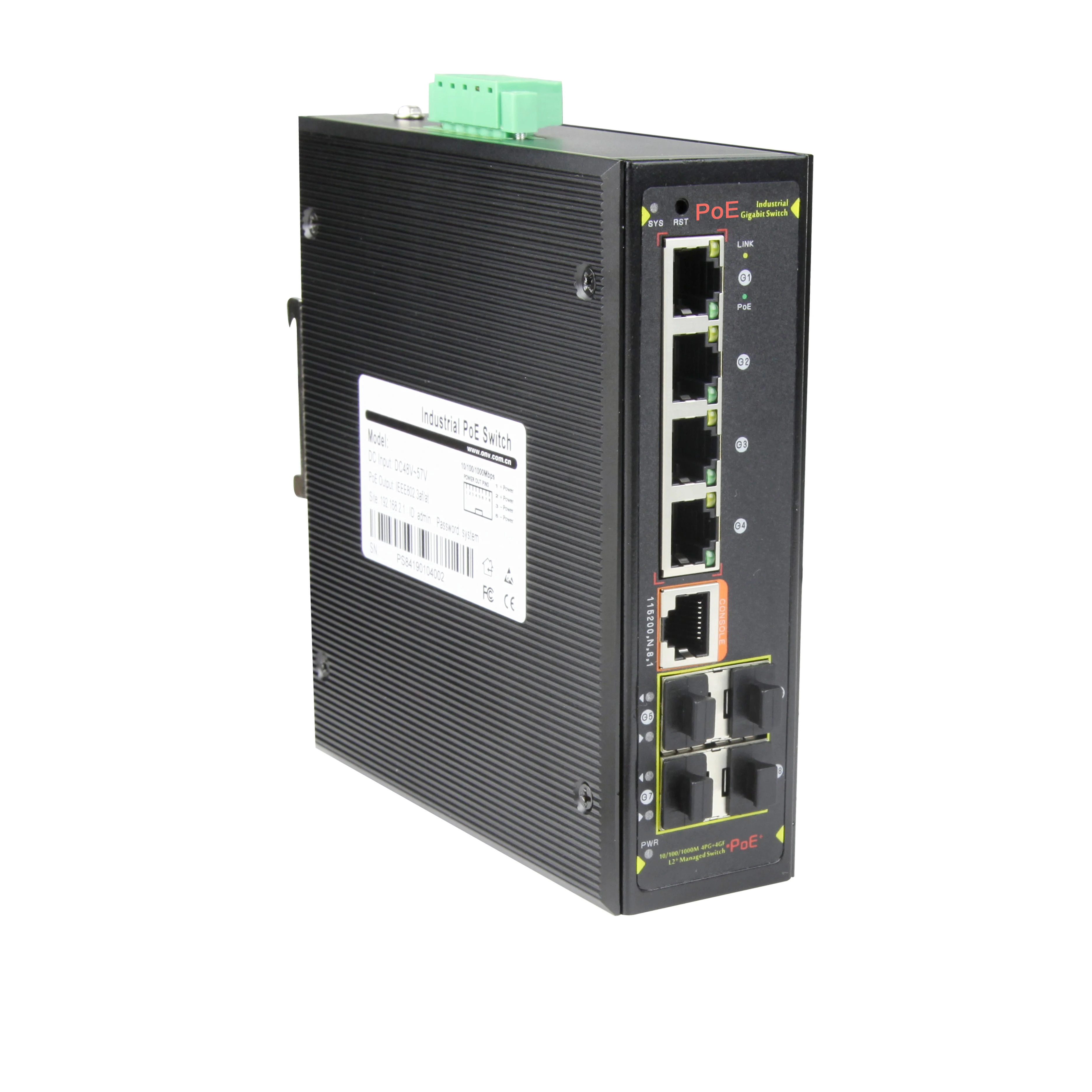 Промышленные коммутаторы. Optical_Network ONV-ips36168pfm Industrial POE Switch. Switch with POE ONV-ips31084pf. Industrial managed Switch 8 Port 4sfp. Управляемый промышленный гигабитный Pоe коммутатор 8 СВП порт.