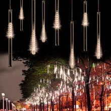 30CM 144LED100-240V Meteor Shower Rain Tubes LED Christmas Light Wedding Party Garden Xmas String Light Outdoor Holiday Lighting