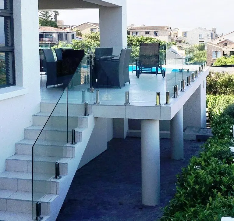 tempered glass pool fencing Railings Glass Terrace railing designs balcony rail frameless pool fence details