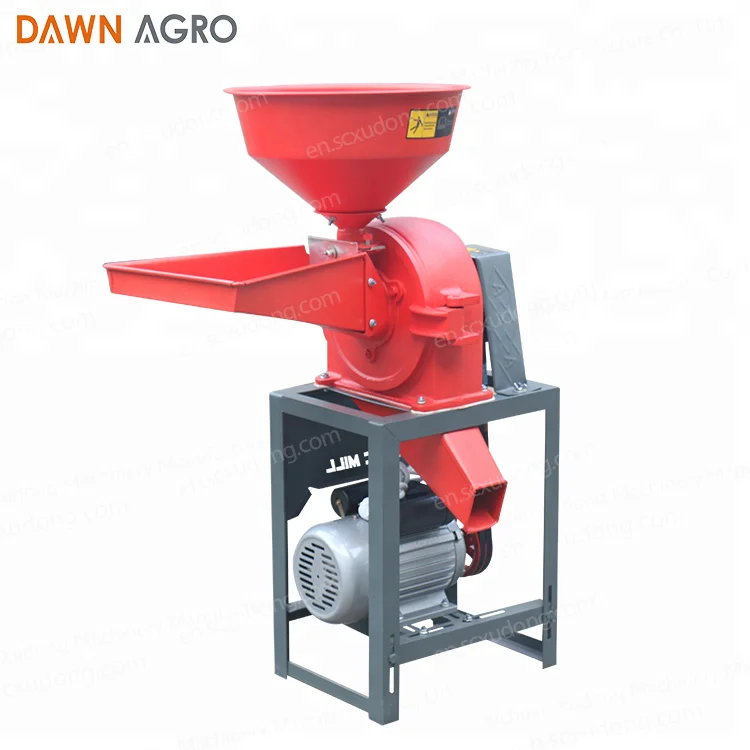 DAWN AGRO  Small Automatic Rice Wheat Flour Mill Machine Grinding Turmeric Chili for Home Use