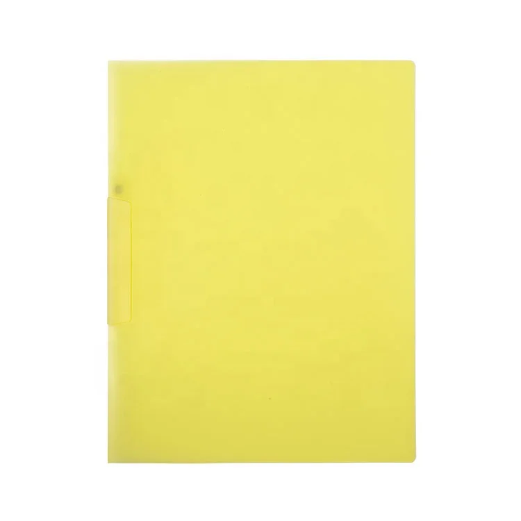 Прозрачная пластиковая папка для файлов A4 с зажимом