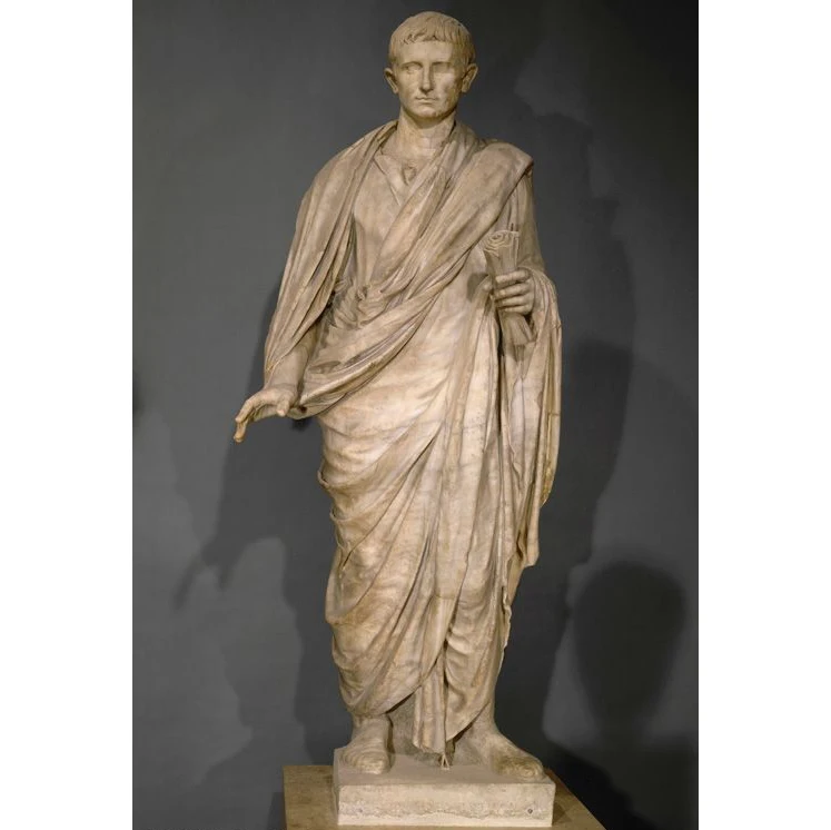 life size outdoor natural white marble roman greek king of