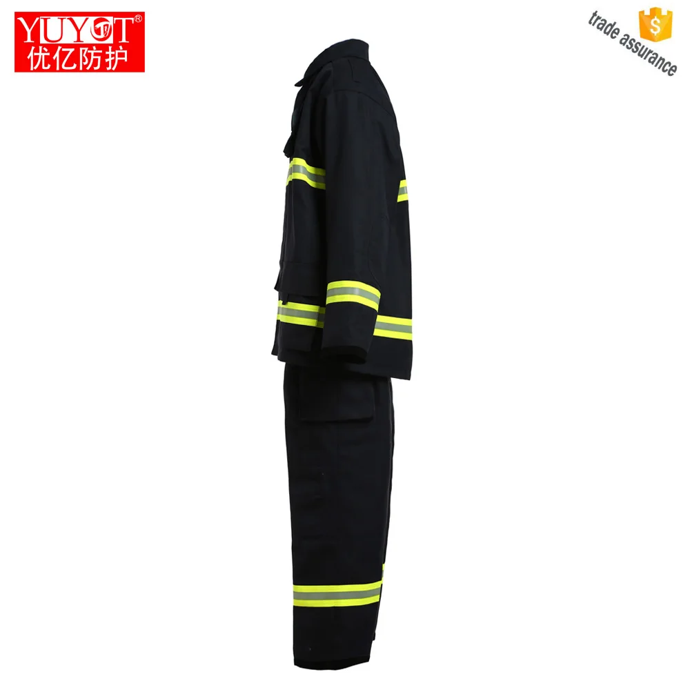 Fire Fighter Protective En469 Firefighting Used Aramid Material Anti Fire Clothes
