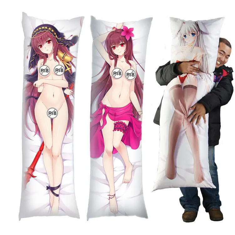 Fate Scathach Lancer Assassin Bikini Body Pillow Cover Original Anime Style Plain Stitching for Home Use