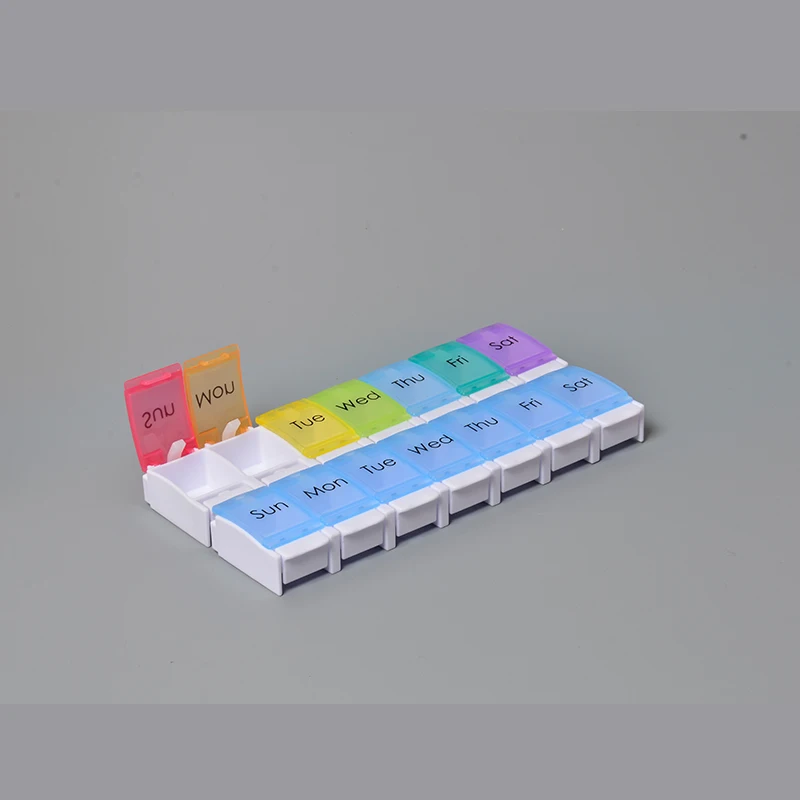 OEM пластиковый довольно Путешествия Ежедневно 7 день таблетки окно с таймером