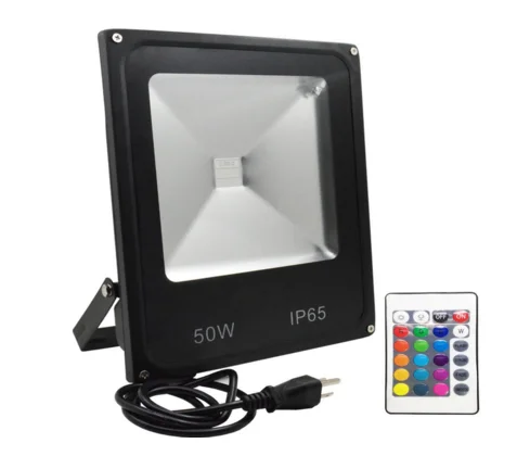 The Best price and quality offer 16 colors outdoor waterproof 50W RGB LED Flood light with RGB remote led floodlight