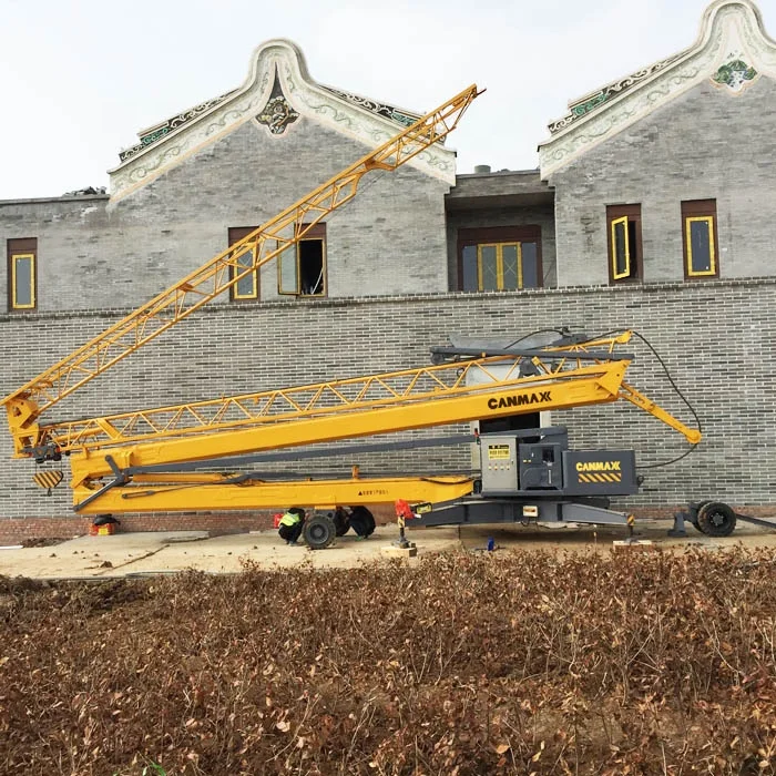 Small 1t 2t 3t 4t 1 Ton 2 Ton 3 Ton 4 Ton  Mini Self Erecting Mobile Portable Tower Crane