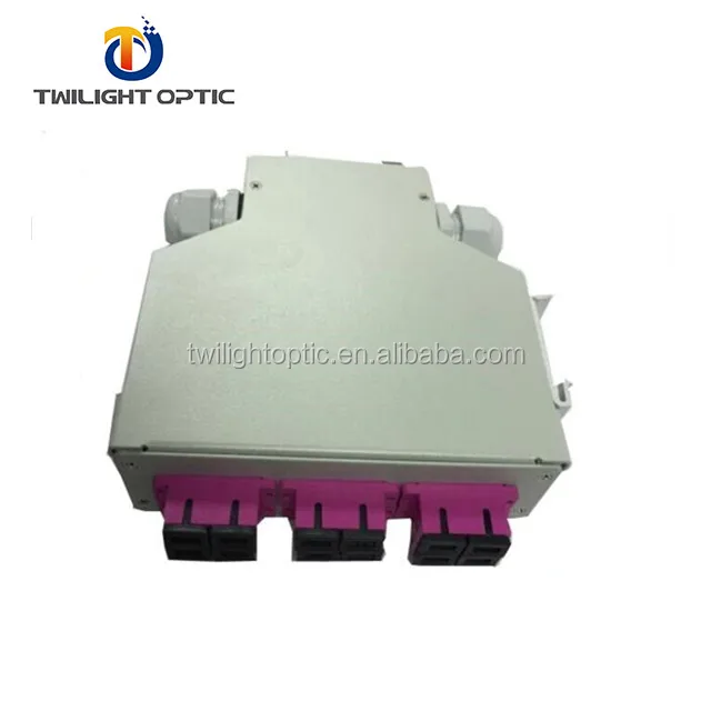 DIN rail glasvezelbox leeg voor 6 адаптеров 6xsc-дуплекс 6xLC-quad