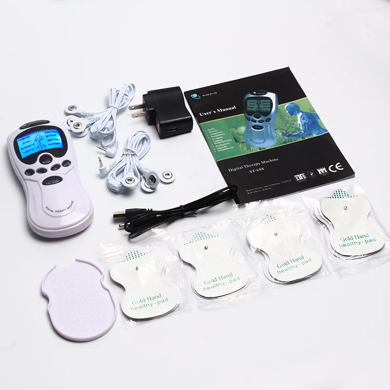 2 Outputs 8 Modes Electric Pulse Tens Unit Massager Machine