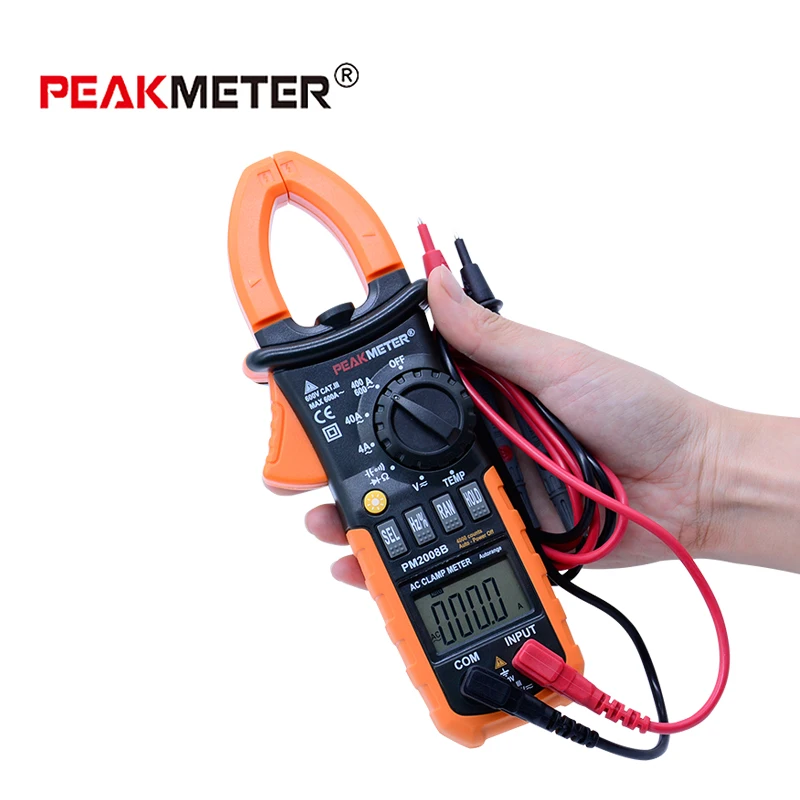 0円 最安値挑戦 PEAKMETER Digital Clamp Meter Multimeter PM2108 Portable 6600 Coun