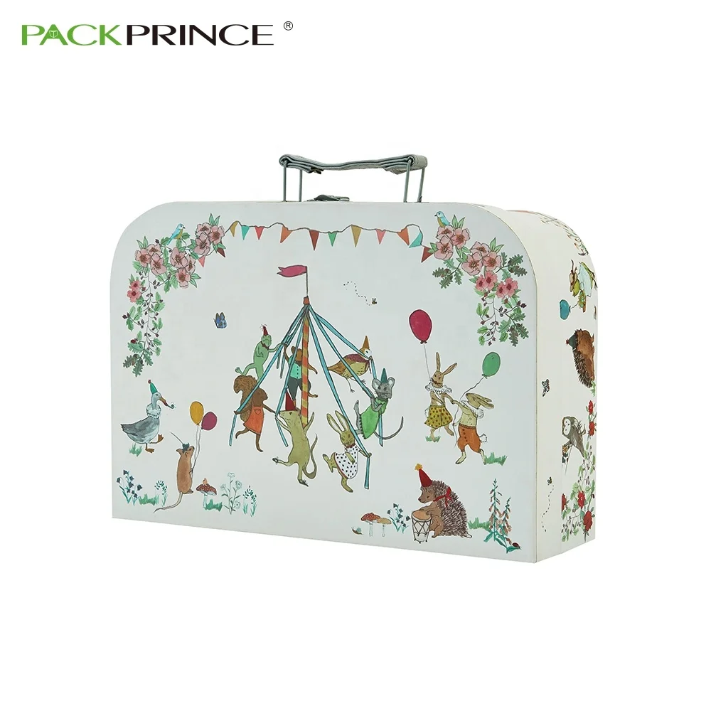 Cute Rigid Paper Box with Handle - Custom Gift Packaging