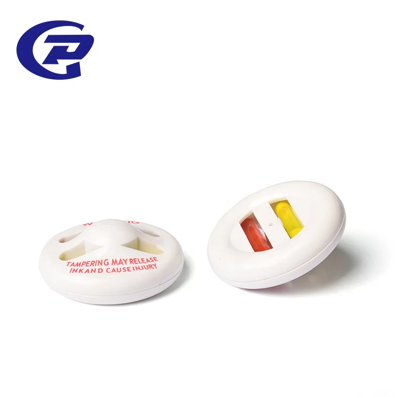 New Design EAS Anti Theft Tag Round Security RF Alarming Ink Tag Magnetic Sensor