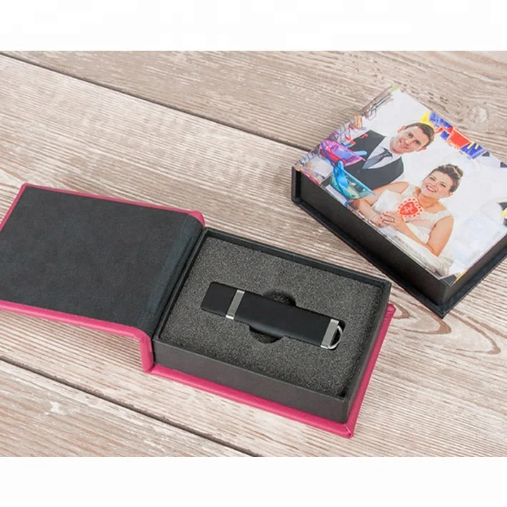 Hot Sale Custom Printed Cardboard Paper USB Flash Drive Packaging Box with Foam Insert