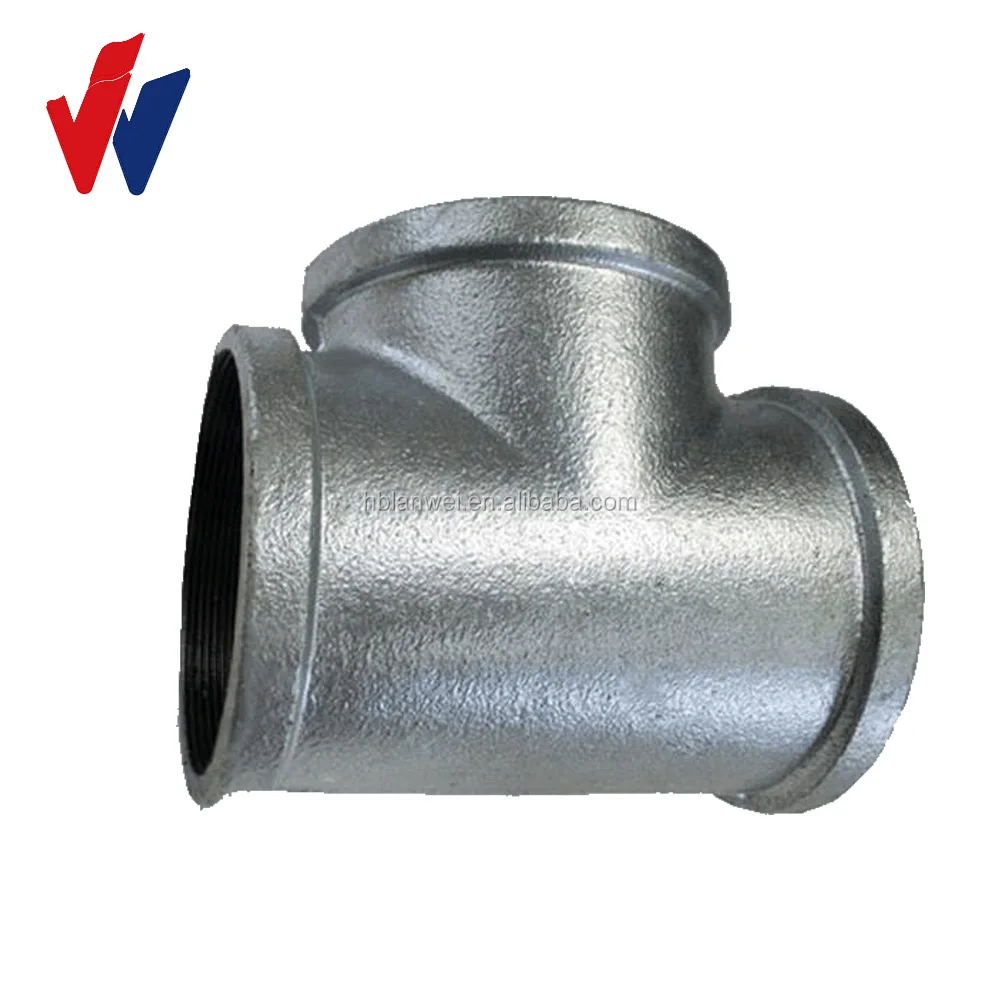 HS CODE GI PIPE FITTINGS for MALLEABLE IRON TEE