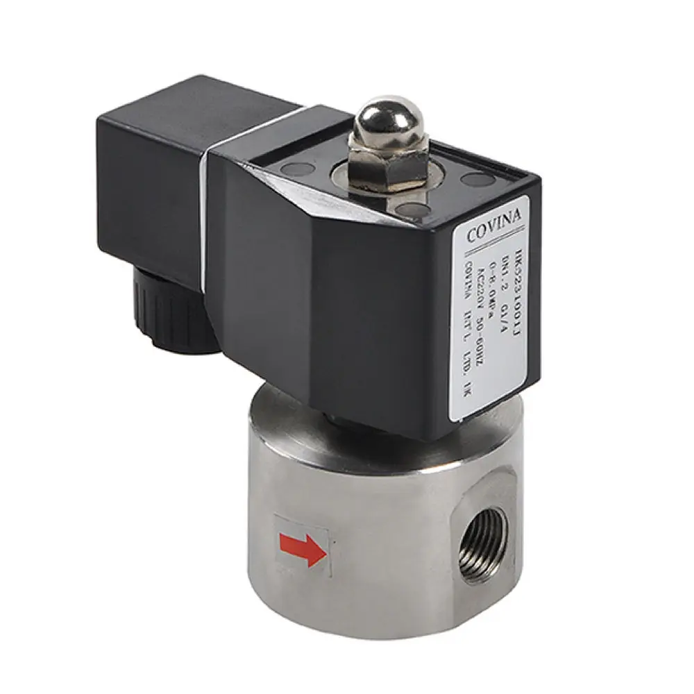 Covna Dn8 14 Inch 2 Way 12vdc Normally Closed Stainless Steel High Pressure 200bar Solenoid