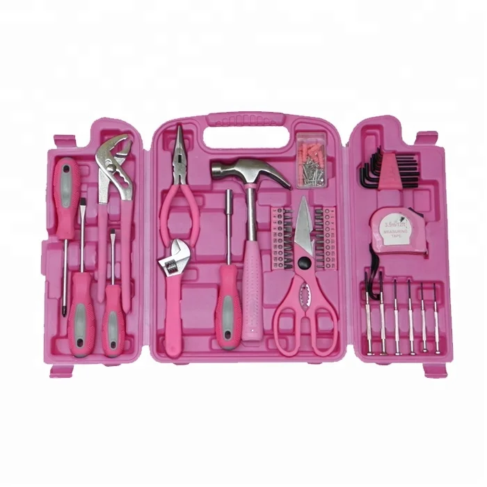 Kit Attrezzi Rosa 140 Pezzi - Per Donne, Con Borsa 35.6cm, Essential Per Casa - Foto 10