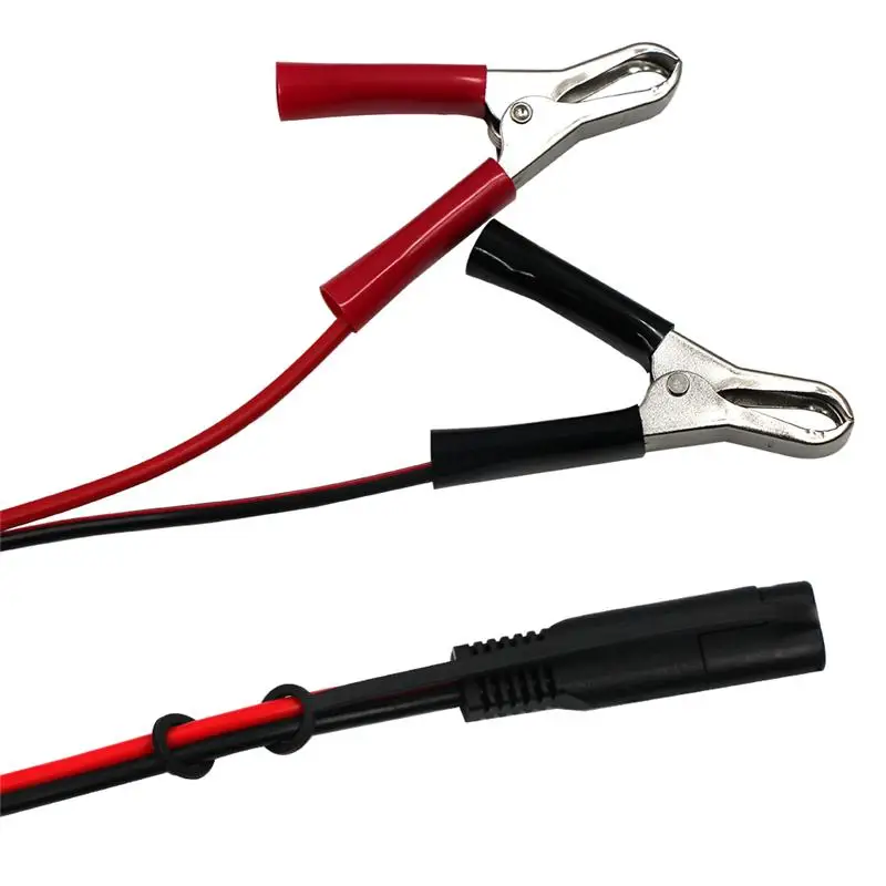 SAE Disconnect Solar Alligator Battery Cable Crocodile Clip Wiring Harness Wire Cord Metal Positive Quick Car Motorcycle Clamp