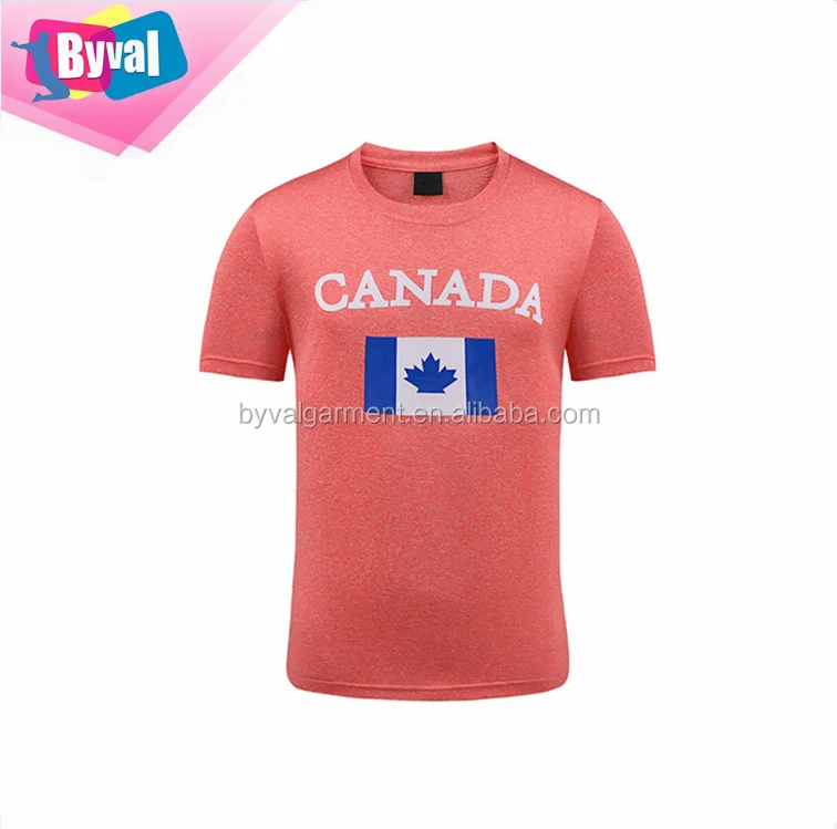 Camiseta con estampado de la bandera de Canadá para hombre