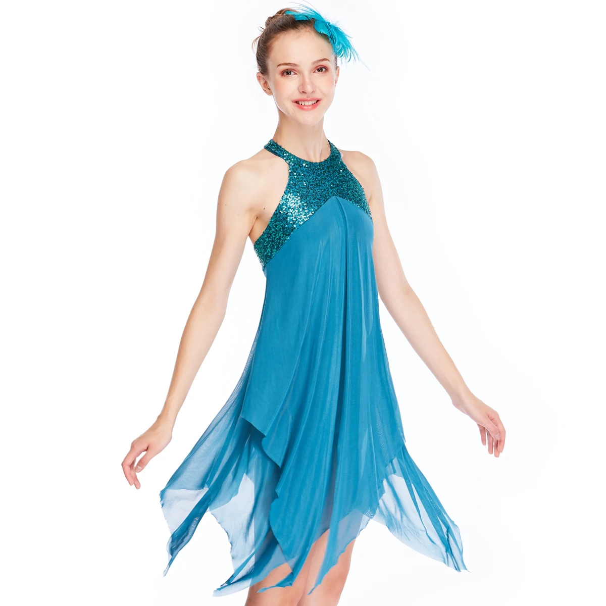 Midee Performance Dance Elegant Modern Latin Lyrical Dance Costume For ...