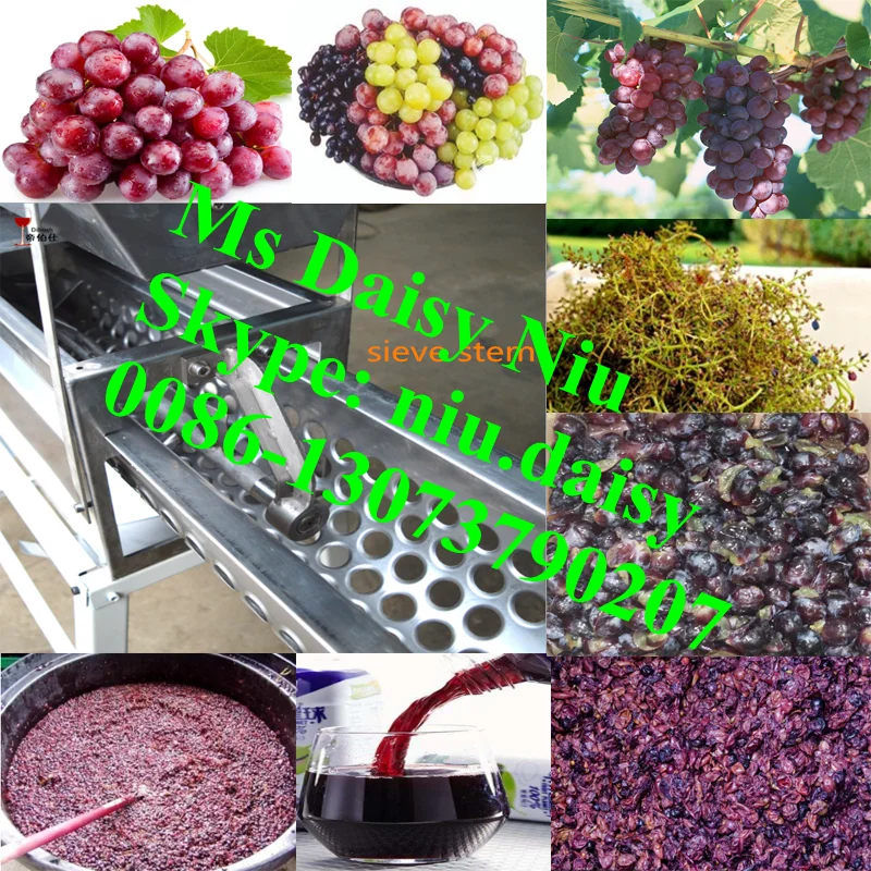 Electric Grape Stalks Destemmer/grape Crusher Stemmer Machine/grape Stem Remove Separator Machine