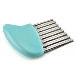 Crinkle резак салат нож кухонное завитое форма овощерезка из нержавеющей стали картофельные чипсы картофель фри нож для нарезки