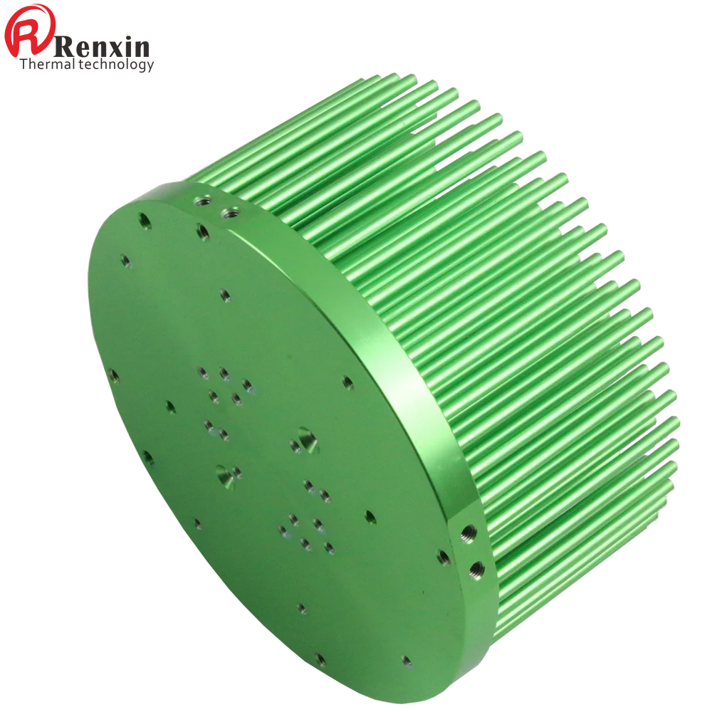 Heat Sink Pin Fin Heatsink 120mm for Cxb3590/3070 LED Light Heatsink High Reliability Cold Forged Aluminium Aluminum Round IP65