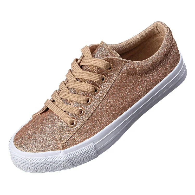 rose gold glitter sneakers womens
