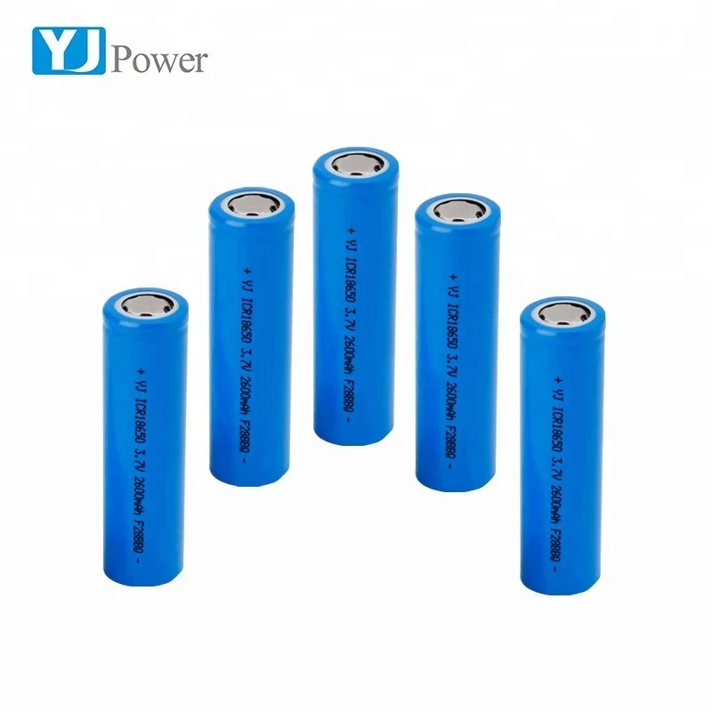 Factory Long Cycle 3.7v 2600mah Lithium Ion Battery 18650 Li Ion