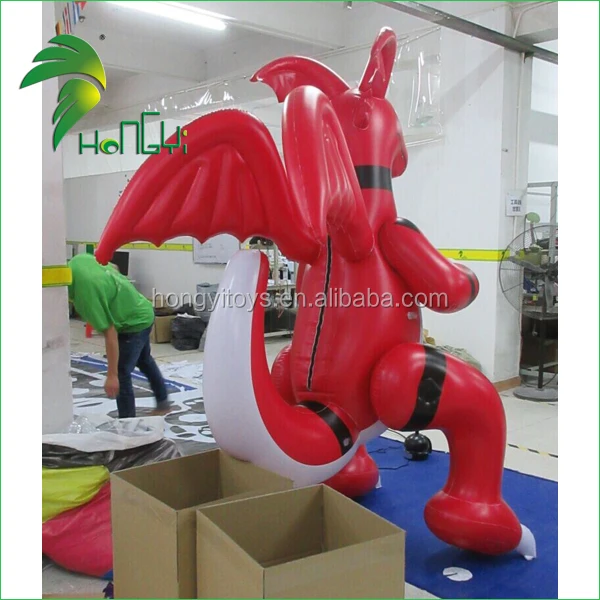 Most Popular Attractive Custom Inflatable Red Dragon Costume