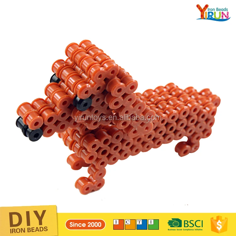 Детские игрушки горячие продажи пластиковых образовательных DIY гладильная бусы ассорти 5 мм Perler шарики Логические