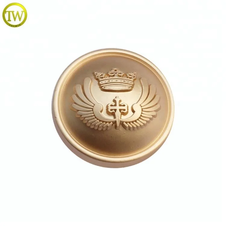 Wholesale Decorative Jeans Press Button Customized Matte Gold logo Engraved Rivet Snap Buttons for Pants