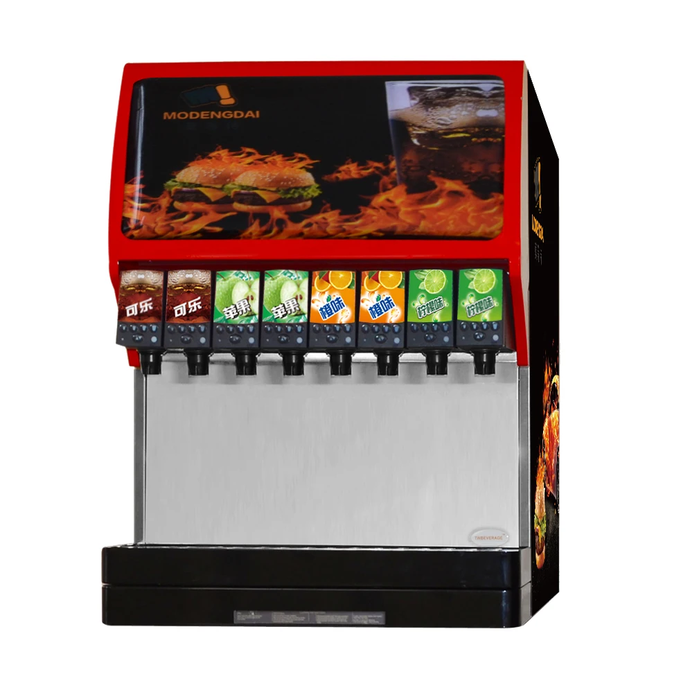 4-8フレーバーポストミックスソーダ飲料ディスペンサー冷却システムを