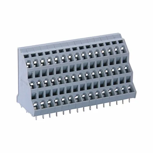 Screwless Terminal Block 3 Levels Pcb Spring Clamp Terminal Blocks Pcb ...