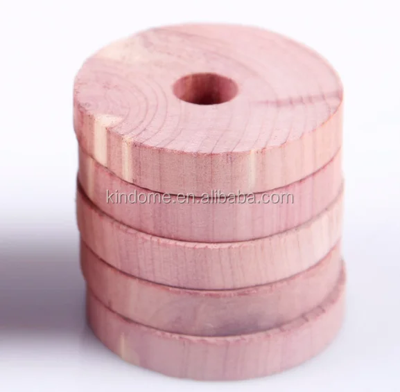 
Wholesale Natural fresh red cedar wood ring cedar moth ring for closet 