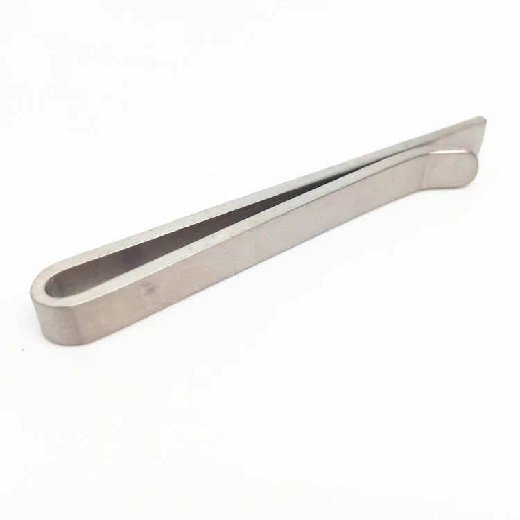 High quality brand simple design stainless steel tie clip for wedding