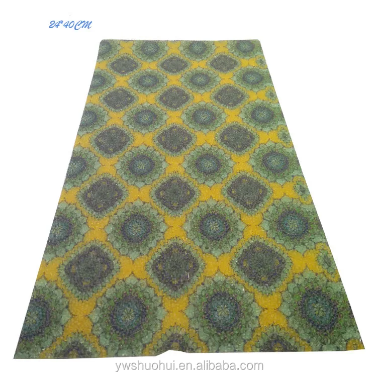 New Design Leopard Print Pattern Hotfix Rhinestone Sheet  Hot Melt Adhesive Resin Stone Mesh for Garments