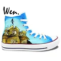Wen Design Custom Hand Painted Sneakers Pierce The Veil Men Women s High Top Canvas Shoes