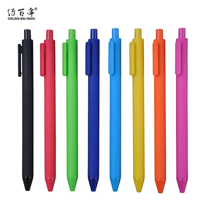 2025 Factory Wholesale Click Action ABS Plastic Ballpoint Pen with Print logo