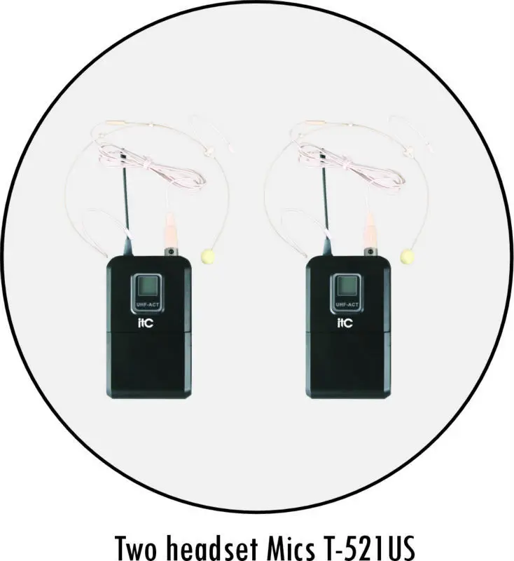 ITC PA System LCD Wireless Uhf Microphone