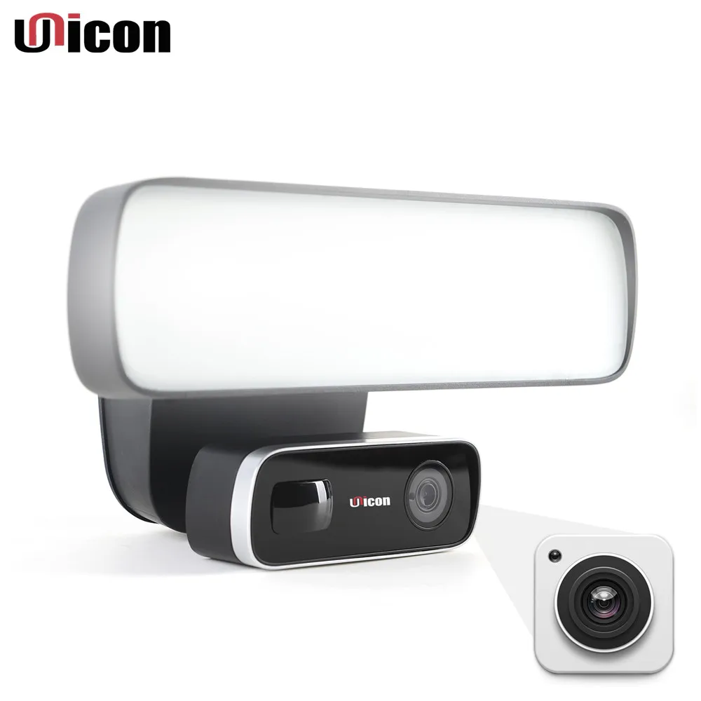 Smart Security LED Lighting Camera Motion Activated Floodlight Camera Two Way Talking With HD Live Streaming