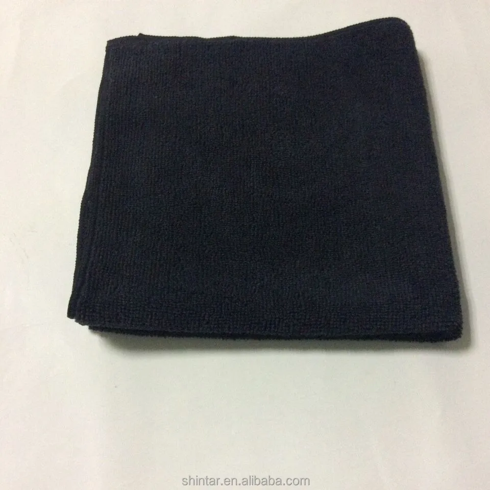 Black Premium quality 300gsm 40x40cm Pack of 10 Microfibre cleaning cloth 