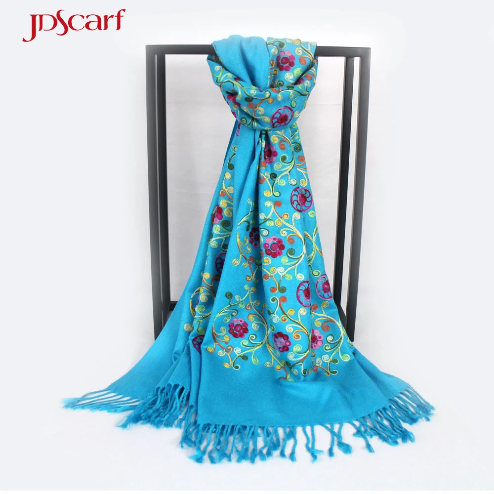 Ladies shawl Ethnic bordure design  Handlooms Hand Woven shawl Pure Cashmere birthday gift