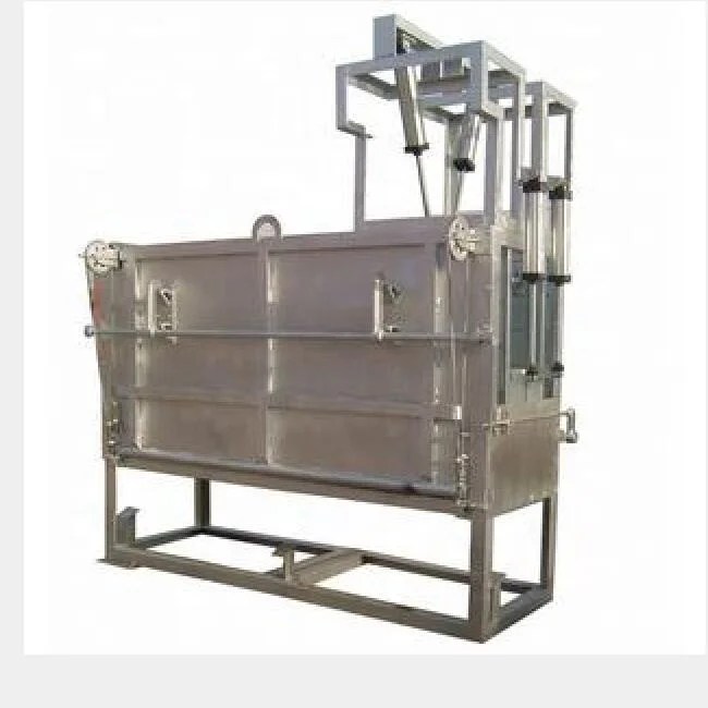 Pneumatic cattle killing box for cattle slaughtering line at modern Abattoir factory