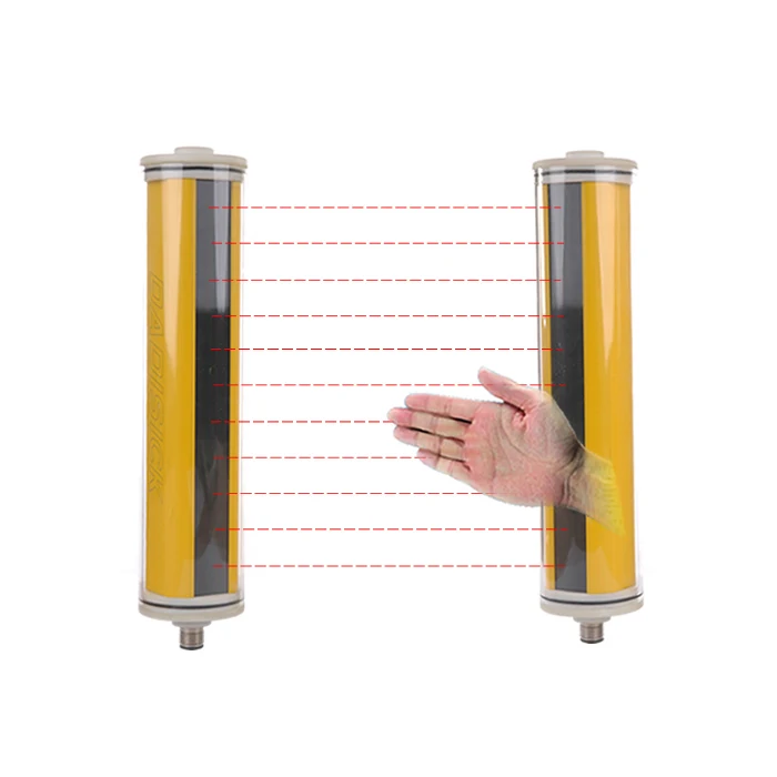 Safety Light Curtain Sensor Guarding IR Infrared Detector 4-36 Beams DC12-24V 