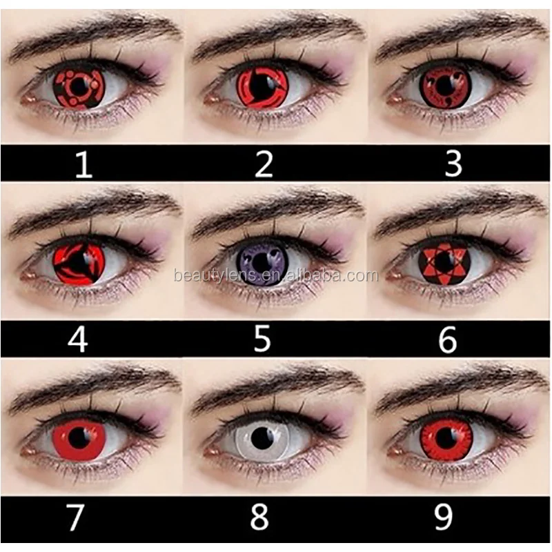 Lentes de contato cosplay sharingan Clearance